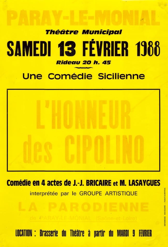 Théâtre Groupe Artistique La Parodienne Paray-le-Monial