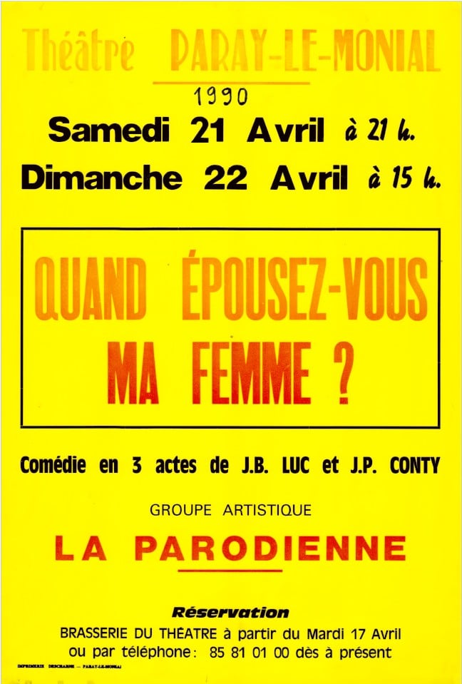 Théâtre Groupe Artistique La Parodienne Paray-le-Monial